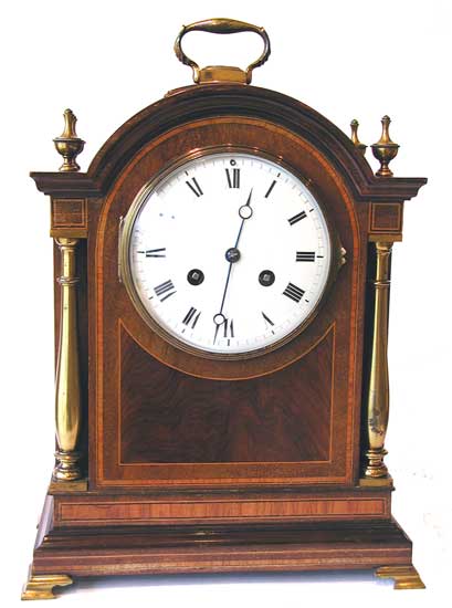 Mantel Clocks . Vic Mahogany French strike 550