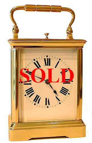 More examples of Sold items. Basic strike carriage clock SOLD