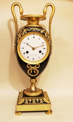 Mantel Clocks . French vase clock
