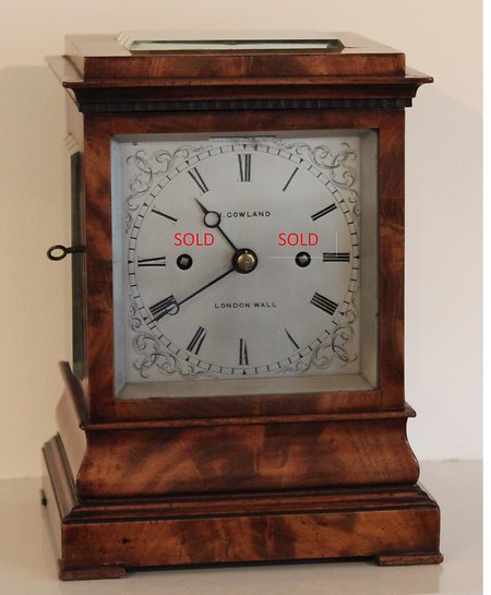 Bracket Clocks. Gowland Sold