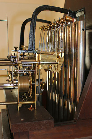 Longcase Clocks. Movement from right side 1200