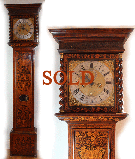 Longcase Clocks. Month Quare Sold